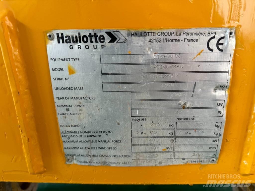 Haulotte OPTIMUM 8 Ножничные подъемники