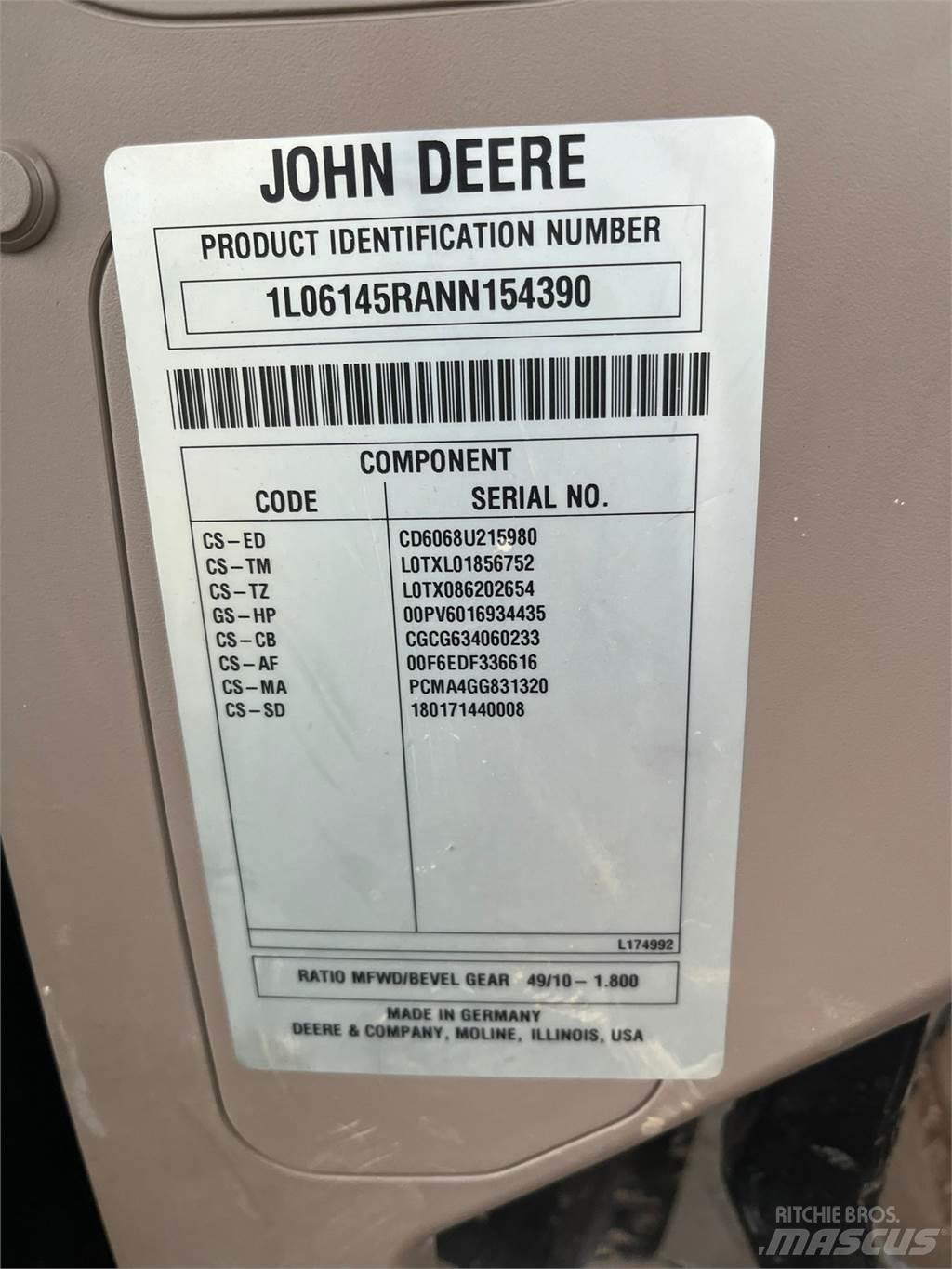 John Deere 6r145 Трактора