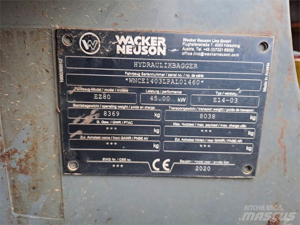 Wacker Neuson EZ80 Гусеничные экскаваторы