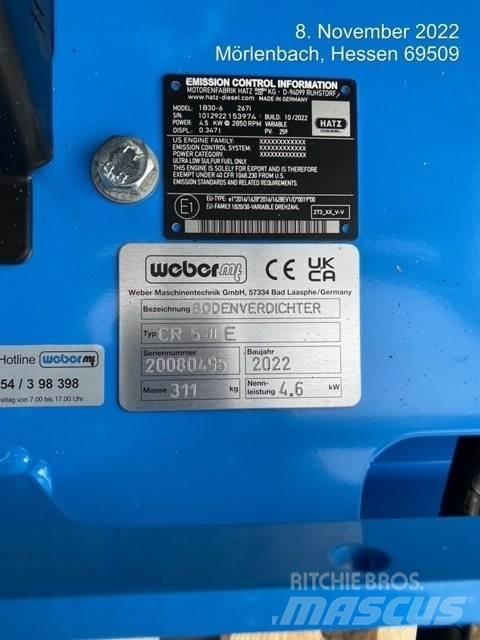 Weber CR5-II E Виброплиты и вибротрамбовки