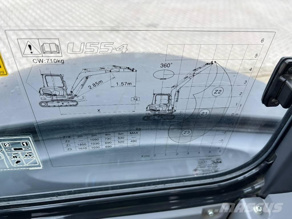  **SOLD** Kubota U 55-4 Мини-экскаваторы