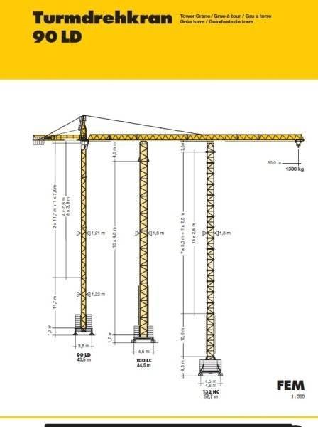 Liebherr 90 LD Башенные краны