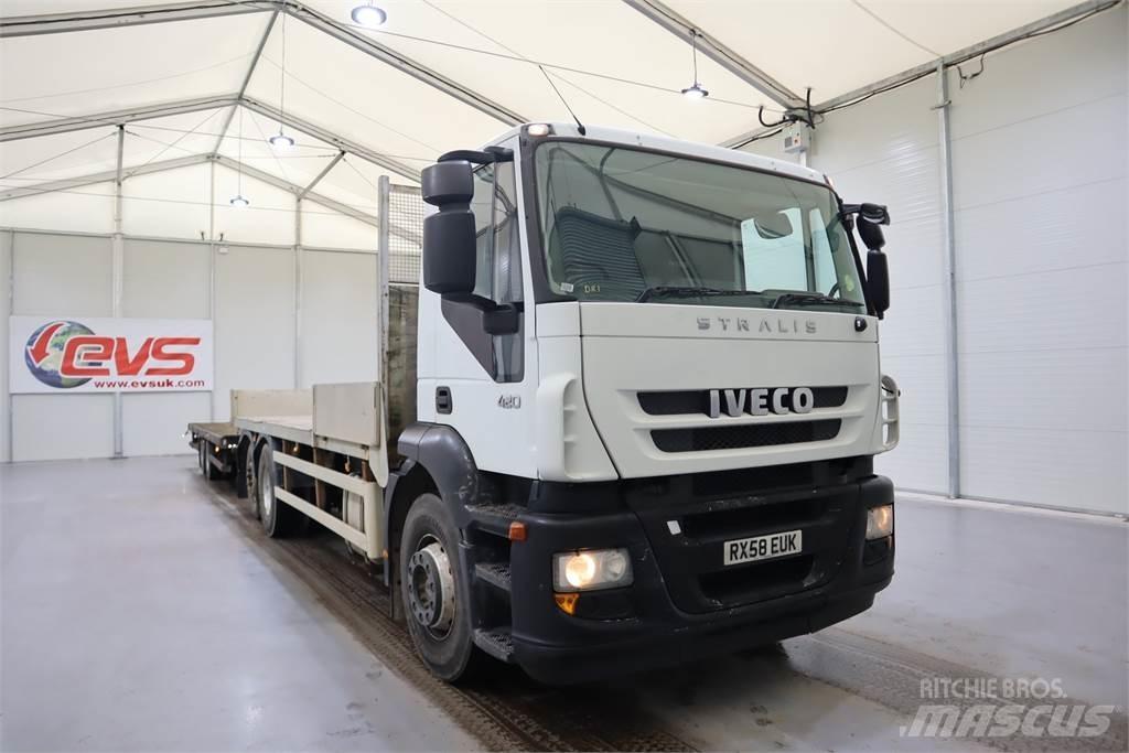 Iveco STRALIS 420 DRAWBAR Грузовики-платформы/боковая разгрузка