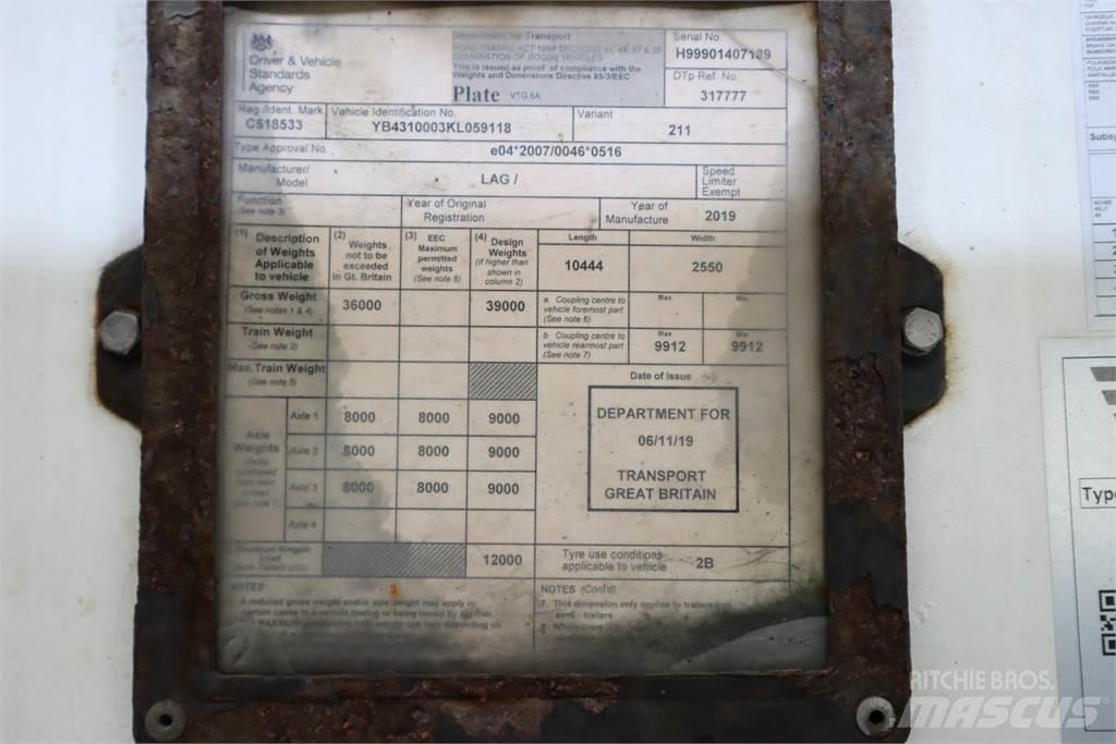 LAG CEMENT POWDER TANKER Прочие прицепы