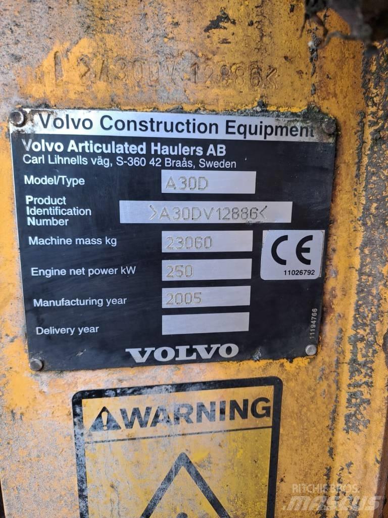 Volvo A 30 D Шарнирно-сочленённые самосвалы