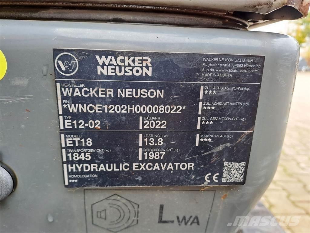 Wacker Neuson ET18 Гусеничные экскаваторы