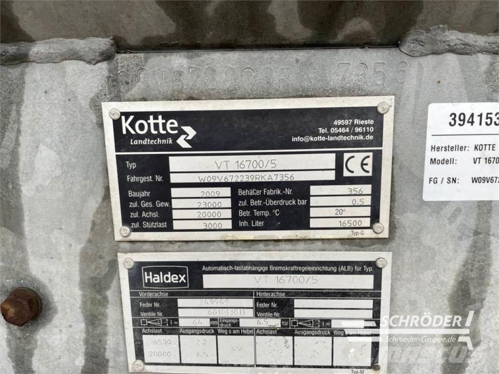 Kotte VT 16700 Цистерны для перевозки суспензий