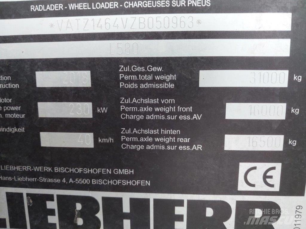 Liebherr L 580 Фронтальные погрузчики