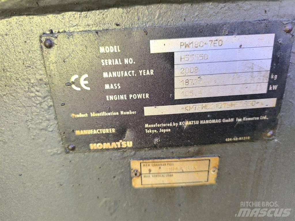 Komatsu PW 180-7 Колёсные экскаваторы