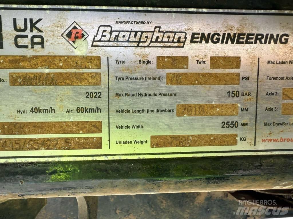 Broughan B 20 Тракторные самосвальные прицепы