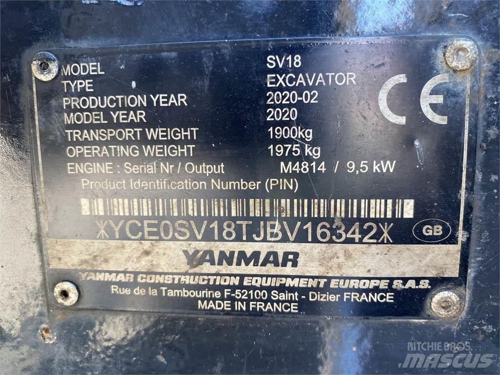 Yanmar SV18 Колёсные экскаваторы