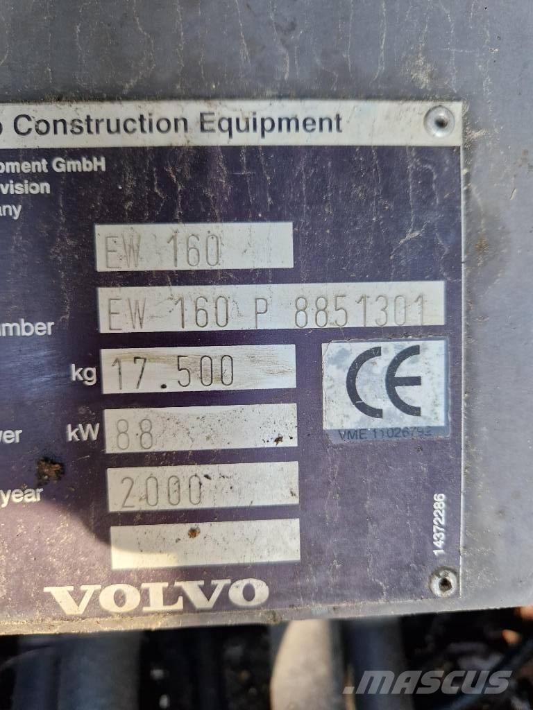 Volvo EW 160 Колёсные экскаваторы