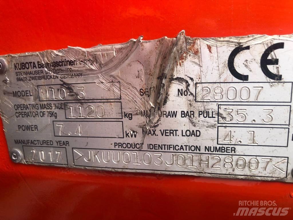 Kubota U 10-3 Мини-экскаваторы