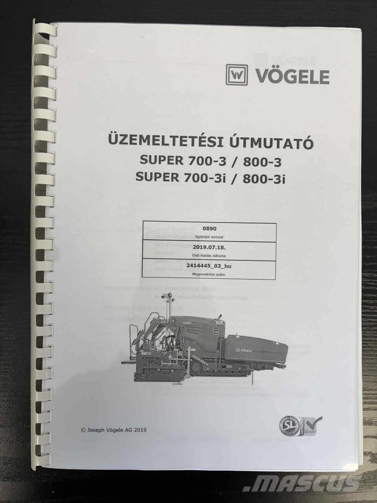 Vögele Super 800-3i Асфальтоукладчики
