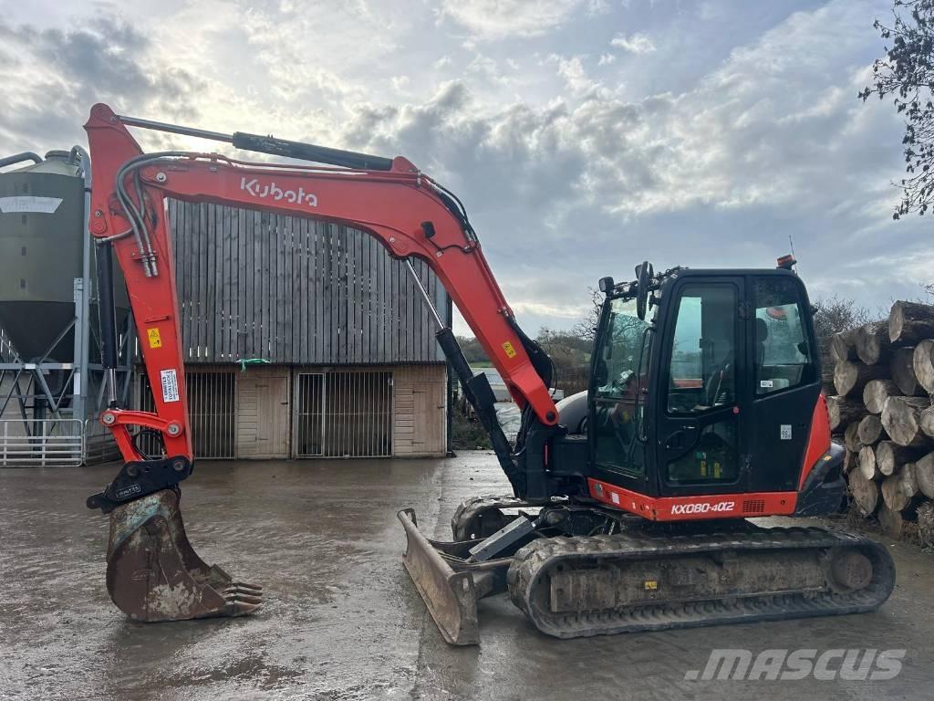 Kubota KX 080-4 Малые экскаваторы 7т-12т
