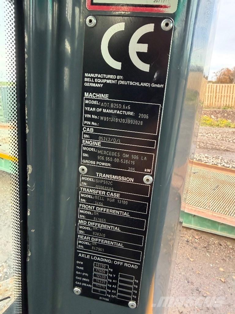 Bell B 25 D Шарнирно-сочленённые самосвалы