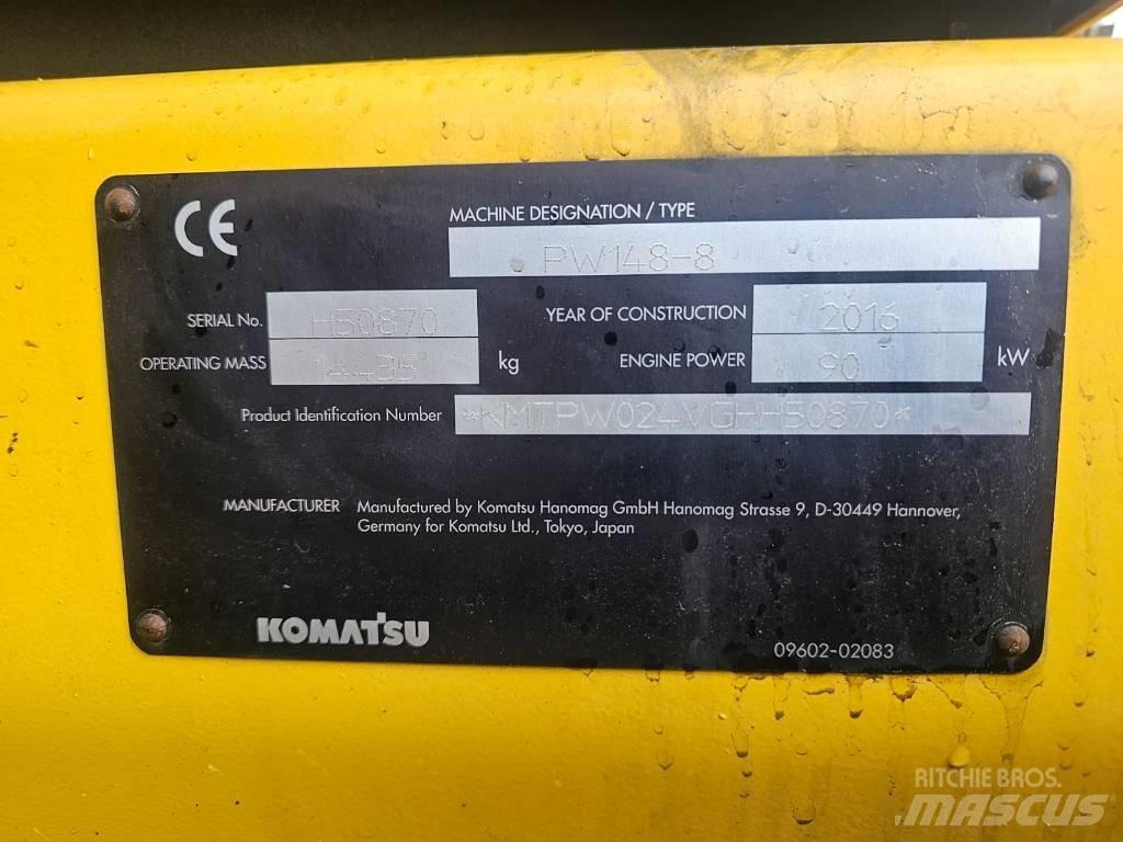 Komatsu PW148-8 Колёсные экскаваторы