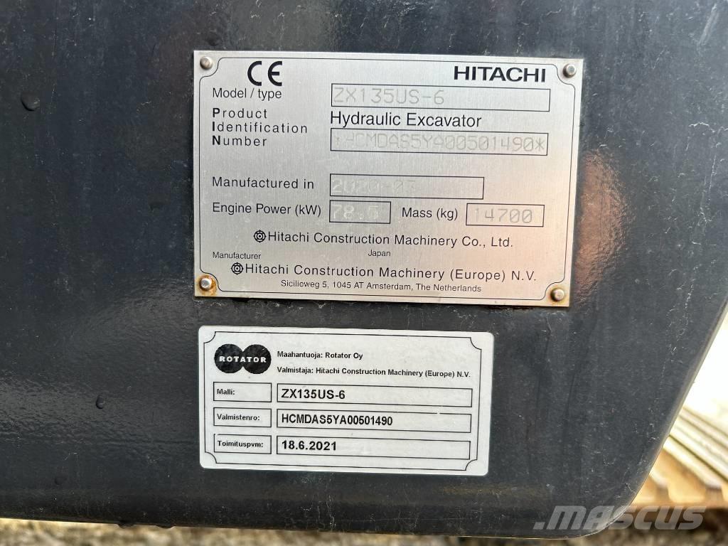Hitachi ZX 135 US-6 Гусеничные экскаваторы