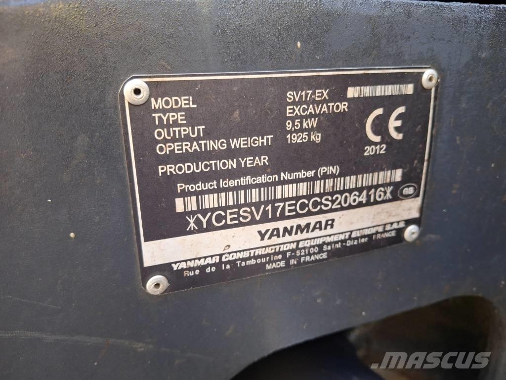 Yanmar SV 17 EX Мини-экскаваторы