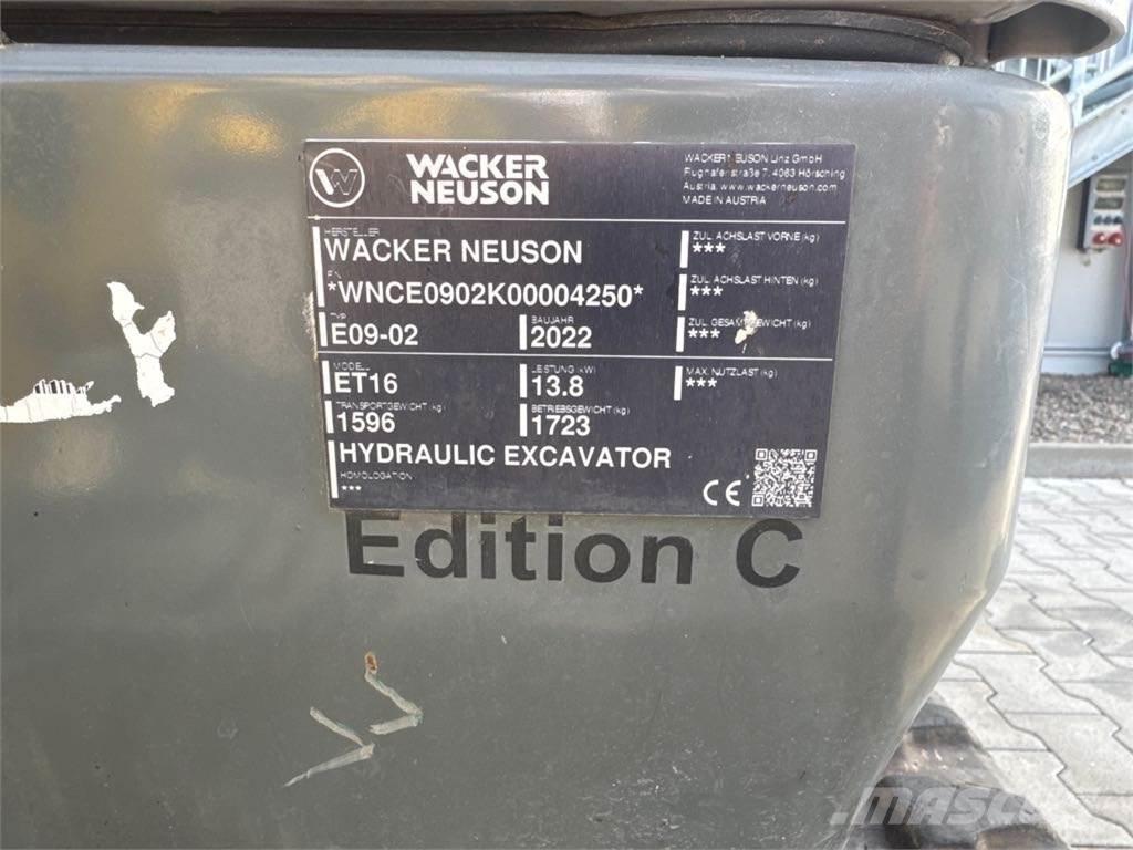 Wacker Neuson ET16 Гусеничные экскаваторы