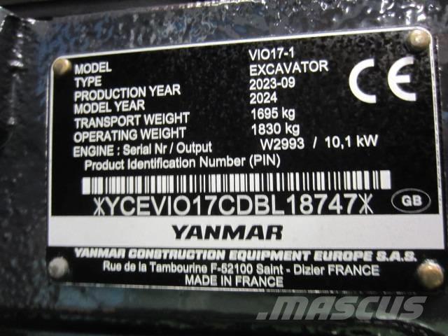 Yanmar Vio 17 Мини-экскаваторы