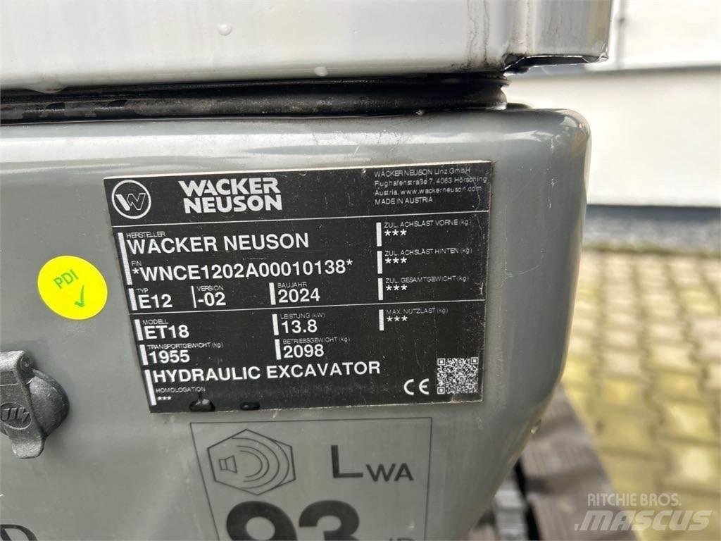 Wacker Neuson ET18 Гусеничные экскаваторы