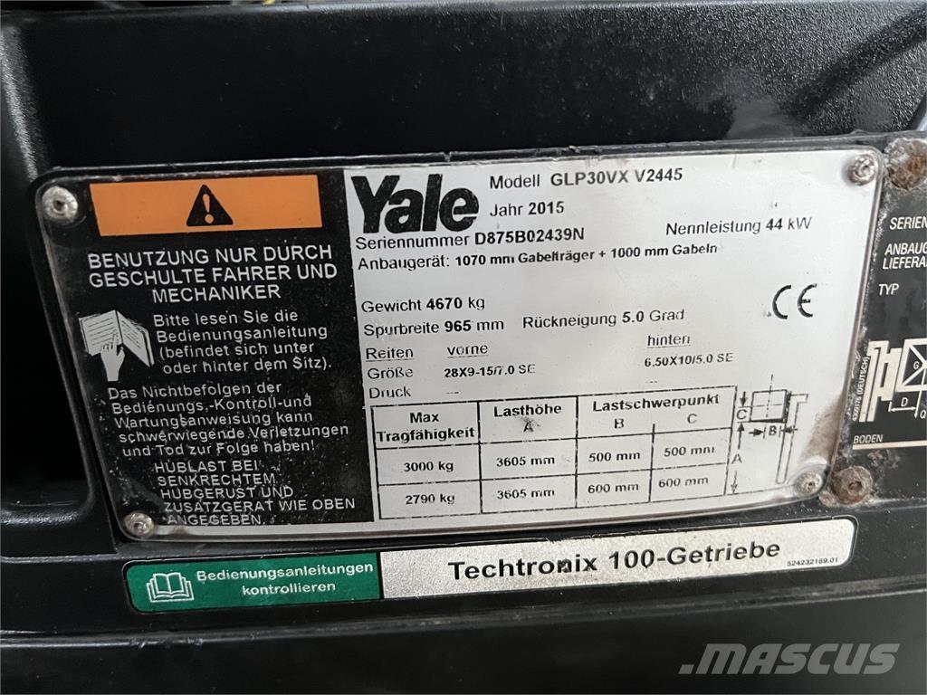 Yale GLP30VXV2445 Газовые погрузчики