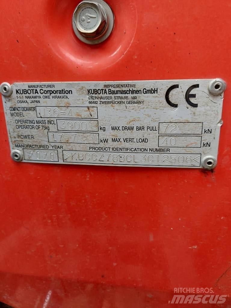 Kubota U 36-4 Мини-экскаваторы