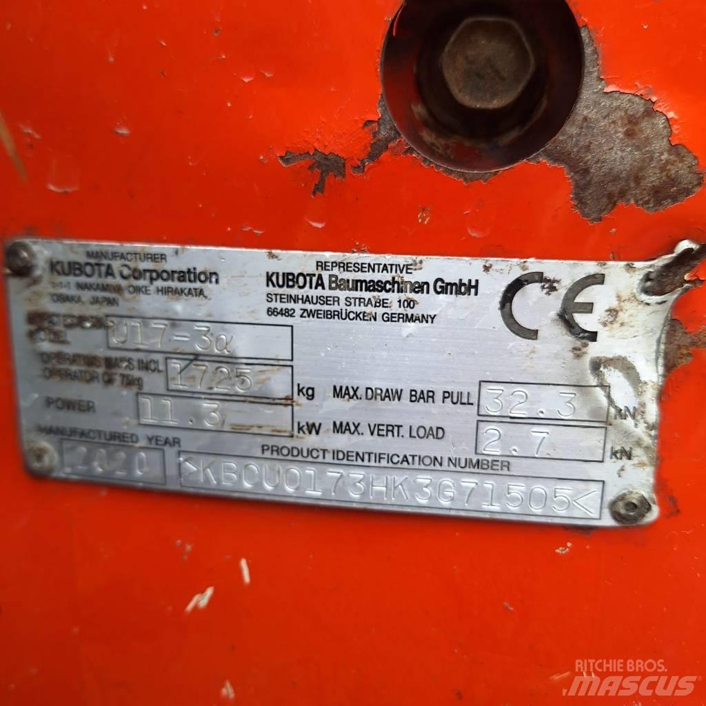 Kubota U 17-3 Мини-экскаваторы