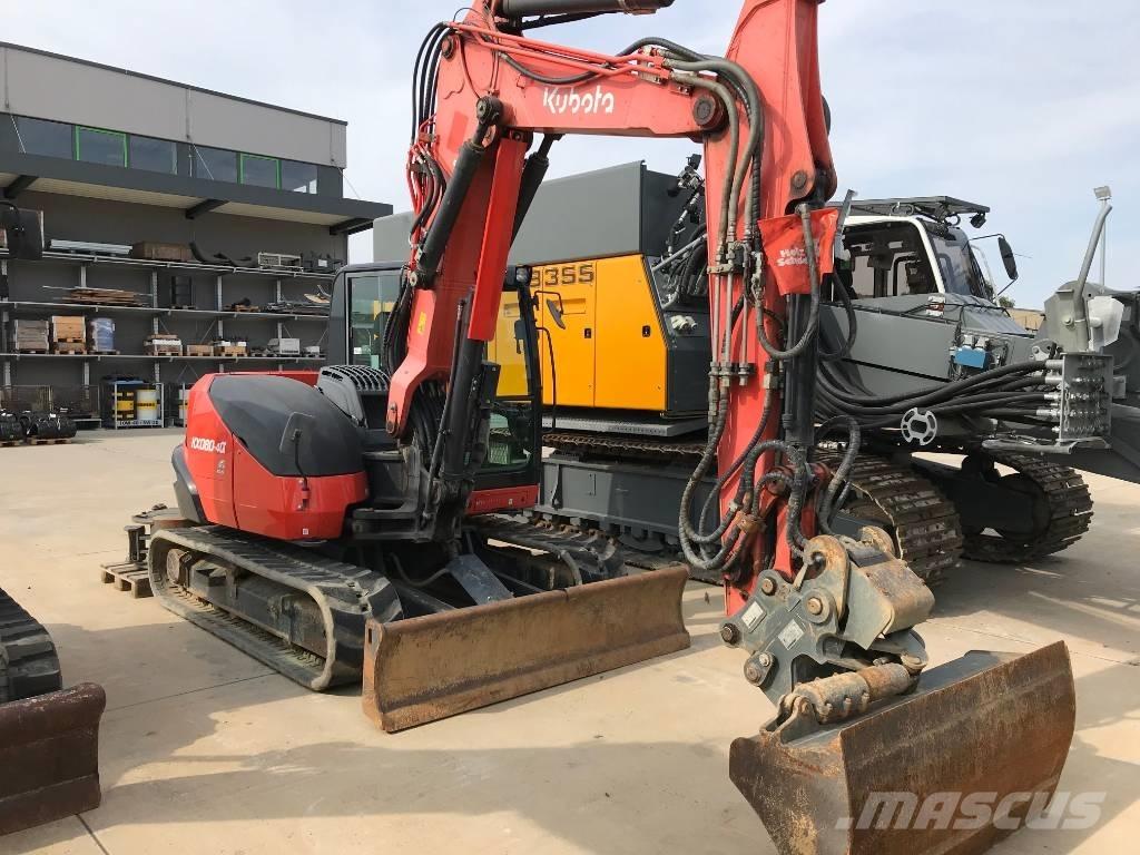 Kubota KX 080-4 Малые экскаваторы 7т-12т