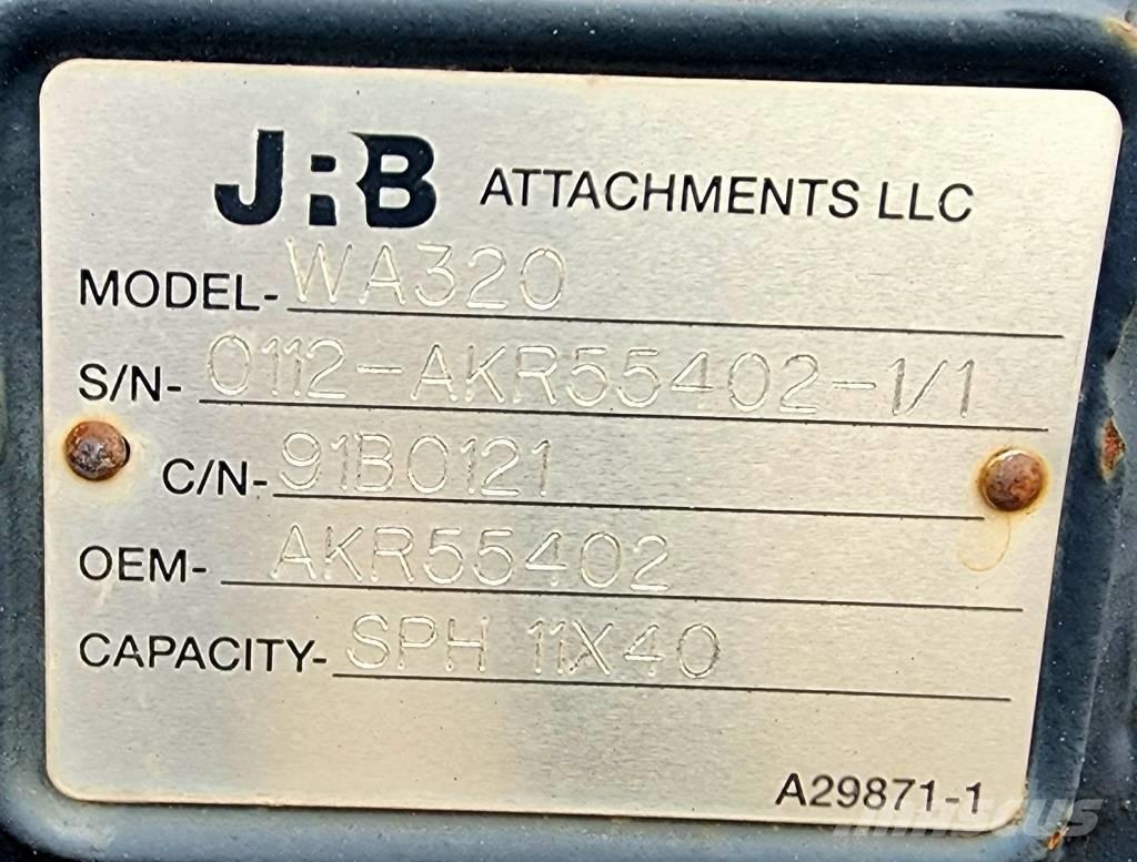 JRB Snow Plow WA320 Компоненты строительной техники
