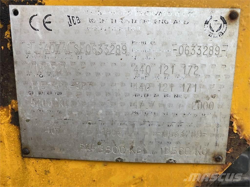 JCB 407 Многофункциональные сельскохозяйственные погрузчики
