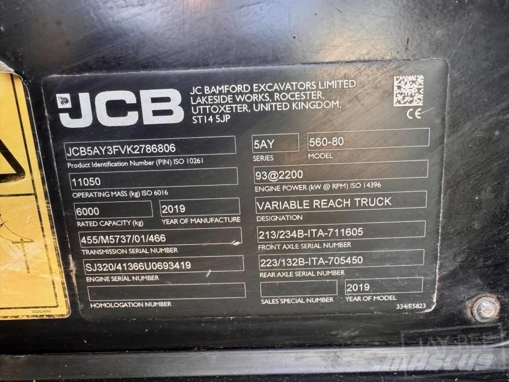 JCB 560-80 Телескопические погрузчики