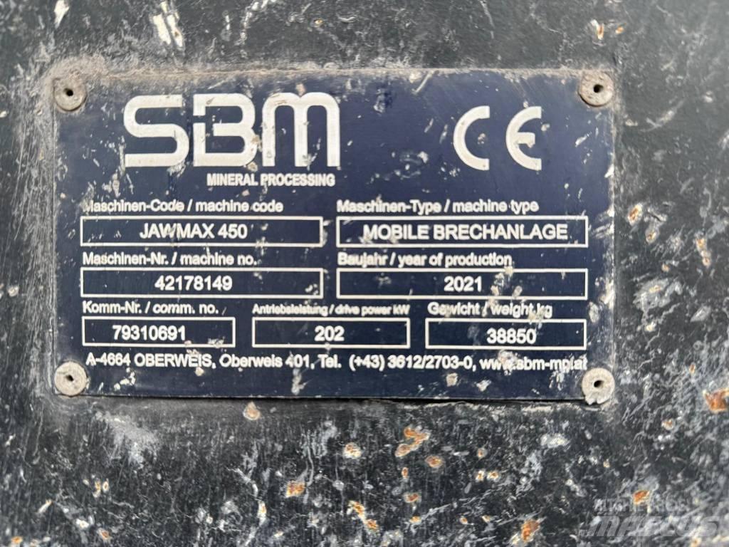 SBM Jawmax 450 Мобильные дробилки