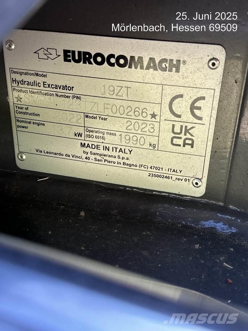 Eurocomach 19ZT Мини-экскаваторы