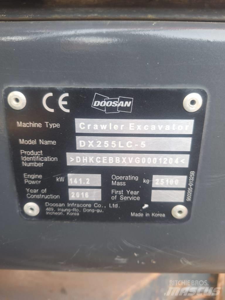 Doosan DX 255 LC-5 Гусеничные экскаваторы