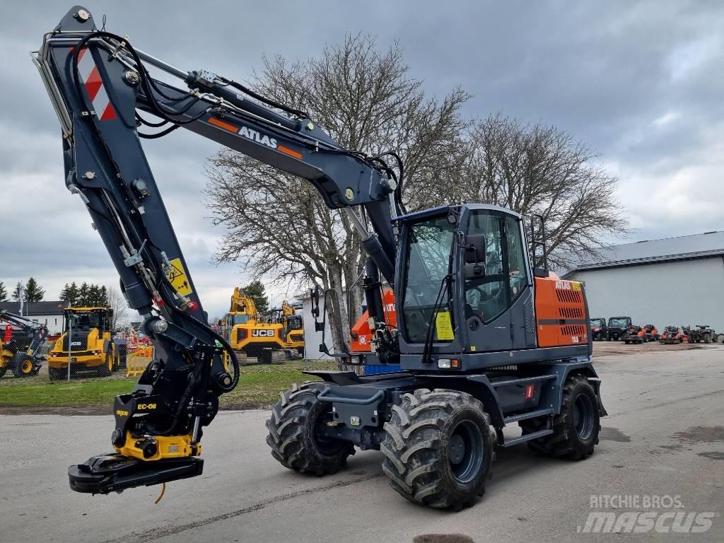 Atlas 185W blue Колёсные экскаваторы