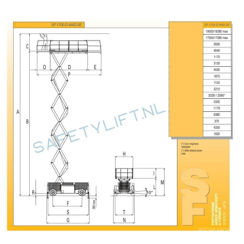 Airo SF 1700 D Ножничные подъемники