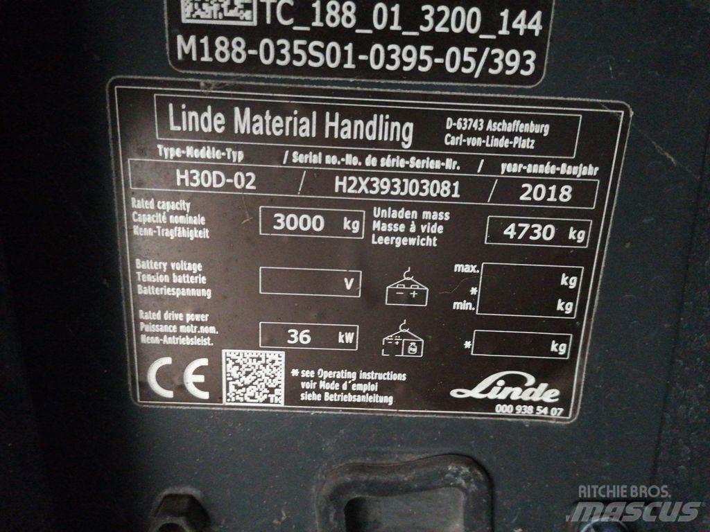 Linde H30D-02 Дизельные погрузчики