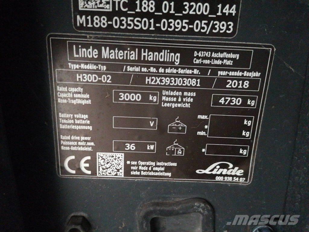 Linde H30D-02 Дизельные погрузчики