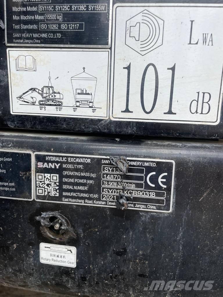 Sany SY 135 C Гусеничные экскаваторы