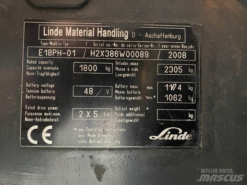 Linde E18PH-01 Электропогрузчики
