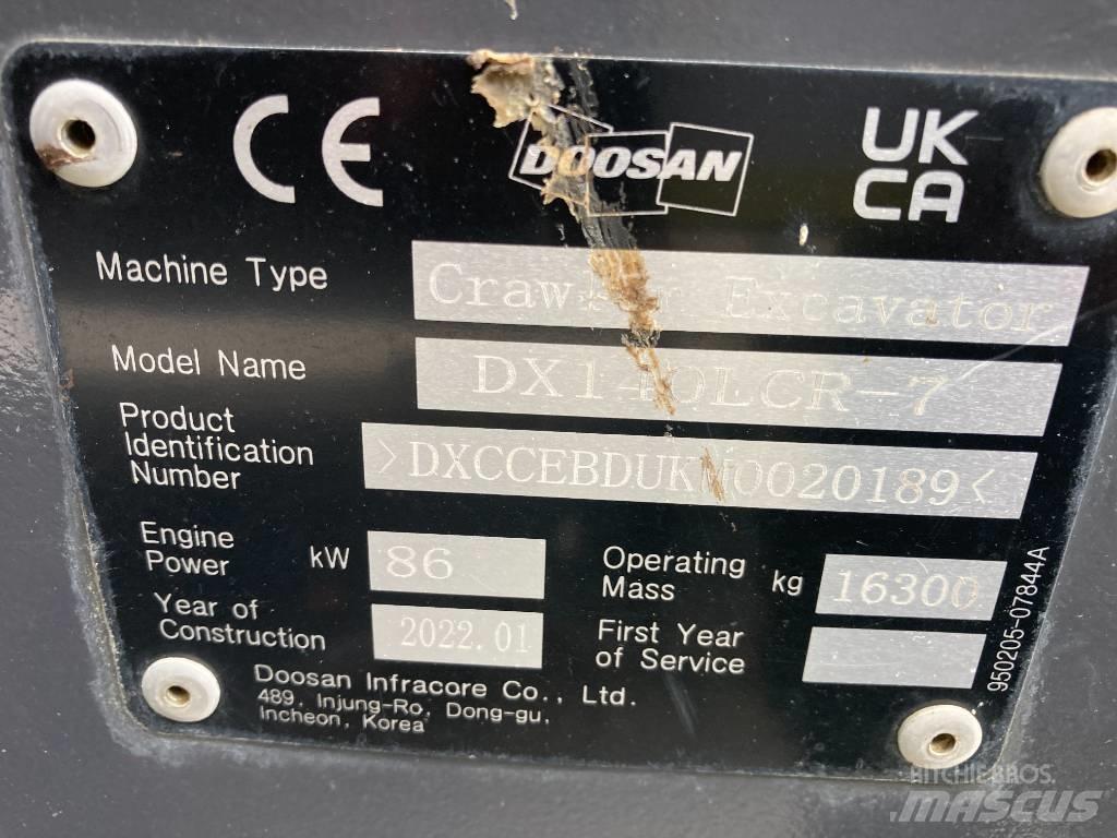 Doosan DX 140 LCR-7 Гусеничные экскаваторы
