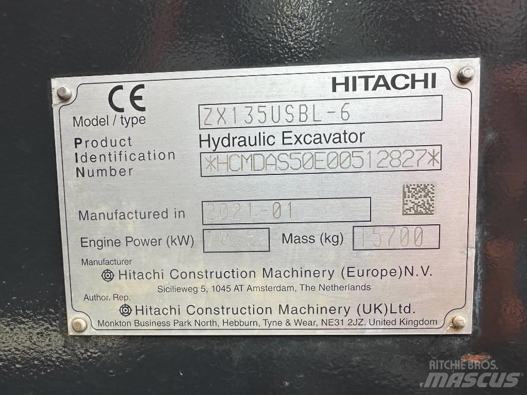 Hitachi ZX 135 US-6 Гусеничные экскаваторы