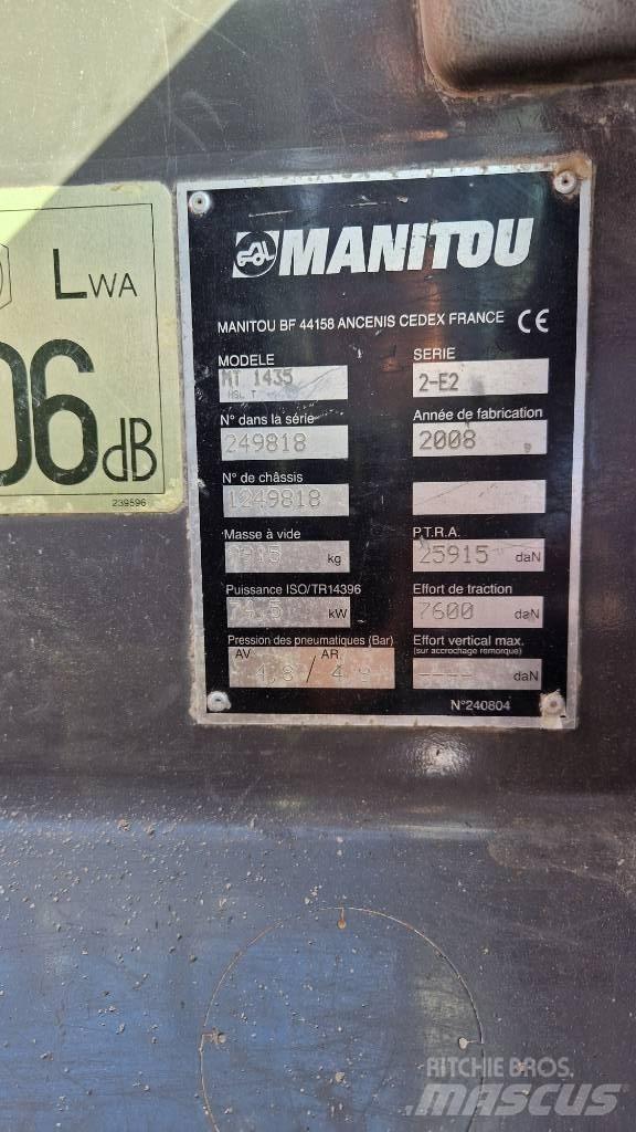 Manitou MT 1435 HSL Телескопические погрузчики