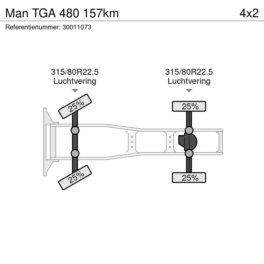 MAN TGA 480 157km Седельные тягачи