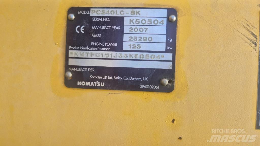 Komatsu PC240LC-8K Гусеничные экскаваторы