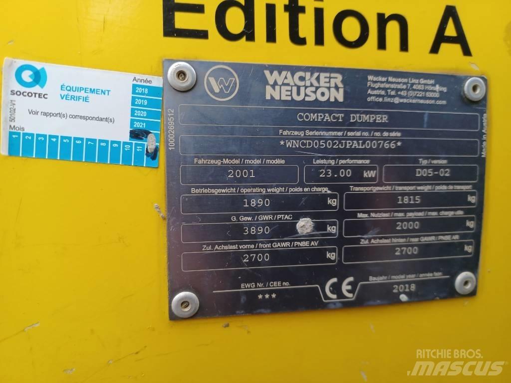 Wacker Neuson 2001 Мини-самосвалы