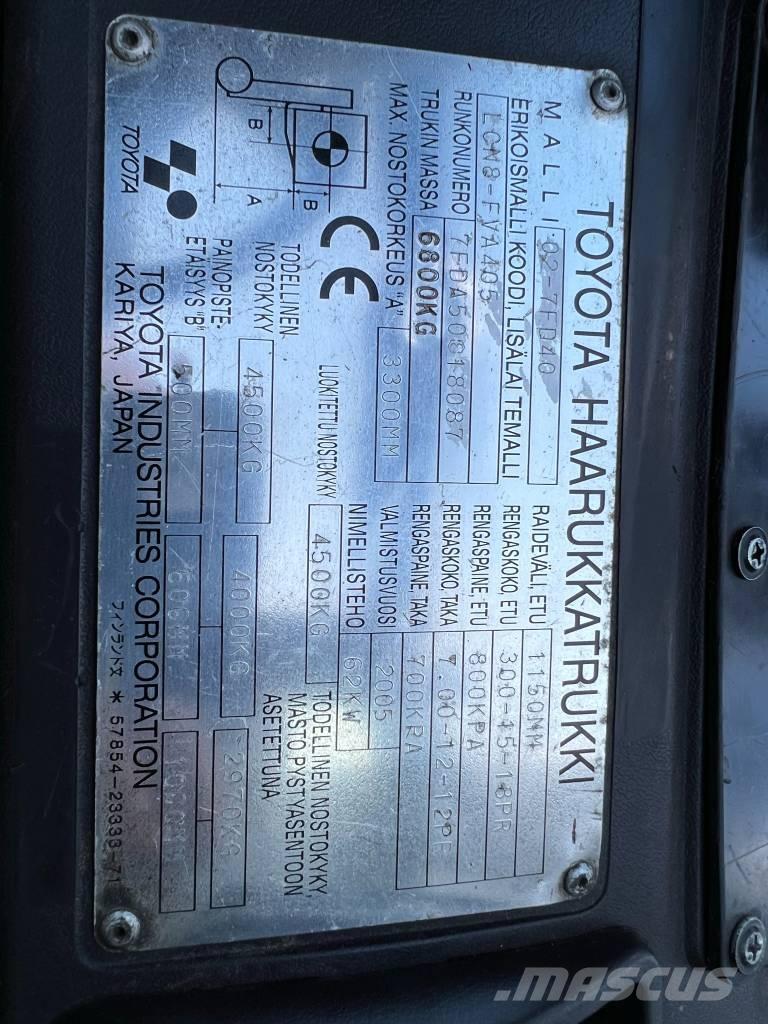 Toyota 02-7 FD 40 Дизельные погрузчики