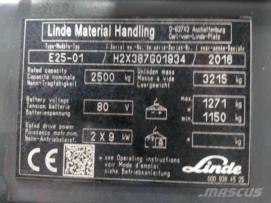 Linde E25-01 Электропогрузчики